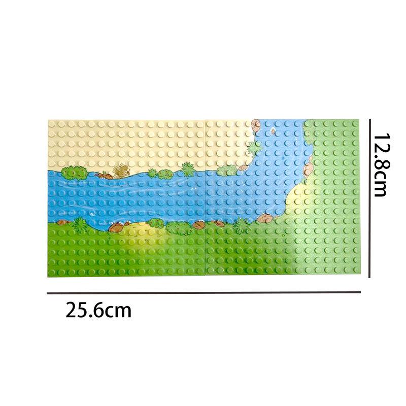 Klasické základní desky 16x16 bodů Styly Rovné Zakřivené Řeka Stavební kostky Figurky Stavebnice Kostky Plastové základní desky