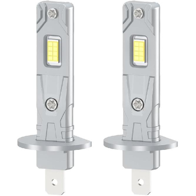 Fit For Hyundai Elantra 2007-2013, H1 H11 High/Low Beam Light Bulbs, 600% Brightness 6500K White 1:1 Size Fanless With Copper Heat Sink Panel, Plug
