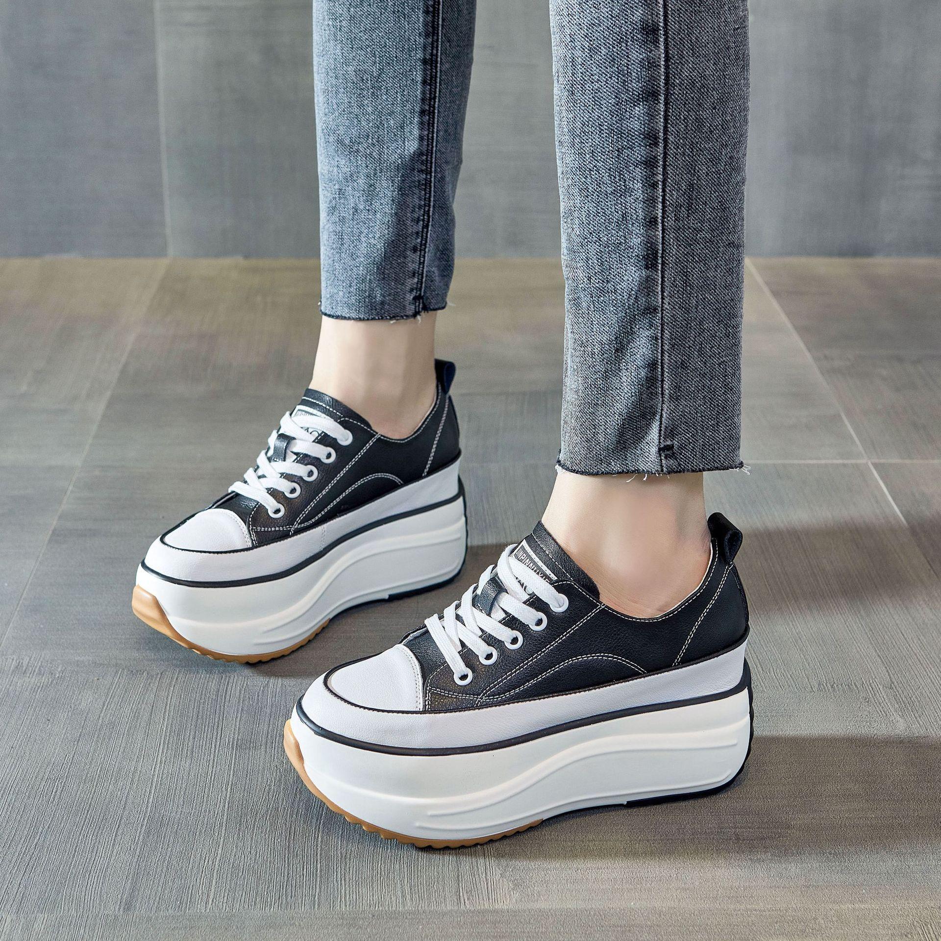 Women s shoes 2026 new single shoe fashion color matching with casual versatile Korean version women s single shoe 33 чёрный