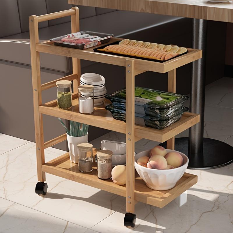 Commercial Kitchen & Hot Pot Serving Cart W/ Locking Wheels | Restaurant, Home