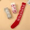 Christmas Festival Patterned Thigh High Socks Womens Winter Fashion Knitted Over Knee Long Stockings Leg Warmers Hosiery
