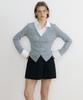 LUCIR ZU Jenny Layered Shirt Top (Melange)