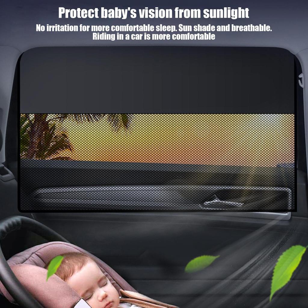 Car Sun Shade Side Sun Shade Magnet, UV Protection, Car Temperature Reduction, Driver/Passenger Seat/Rear