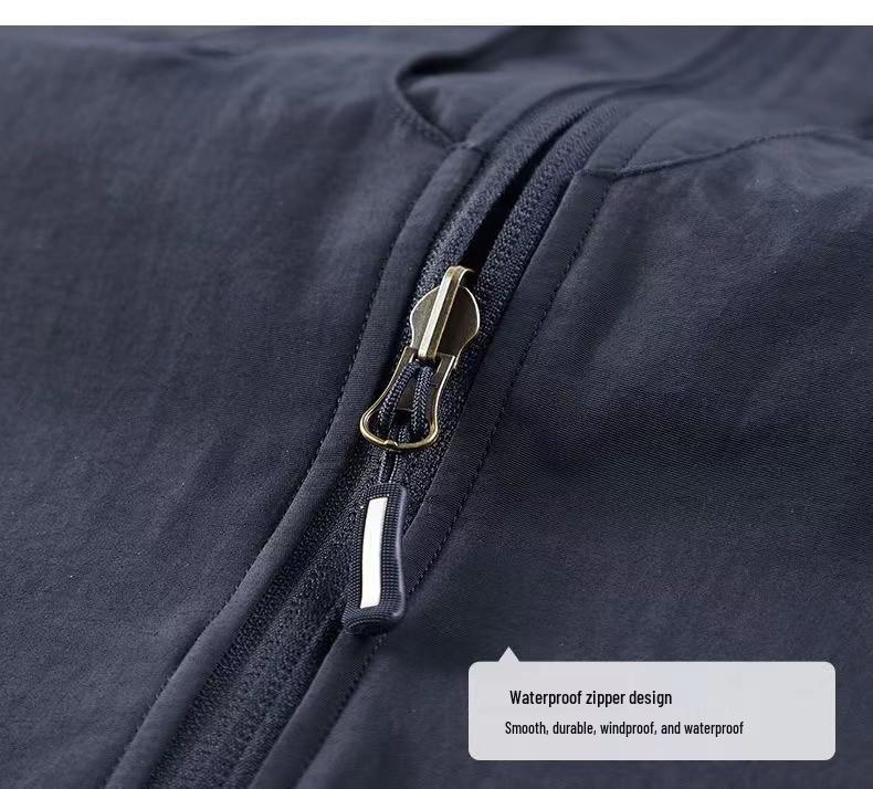 Wasserdichte Fleeceweste für Herren - Beidseitig, Dick, Mehrere Taschen, Outdoor-Gilet