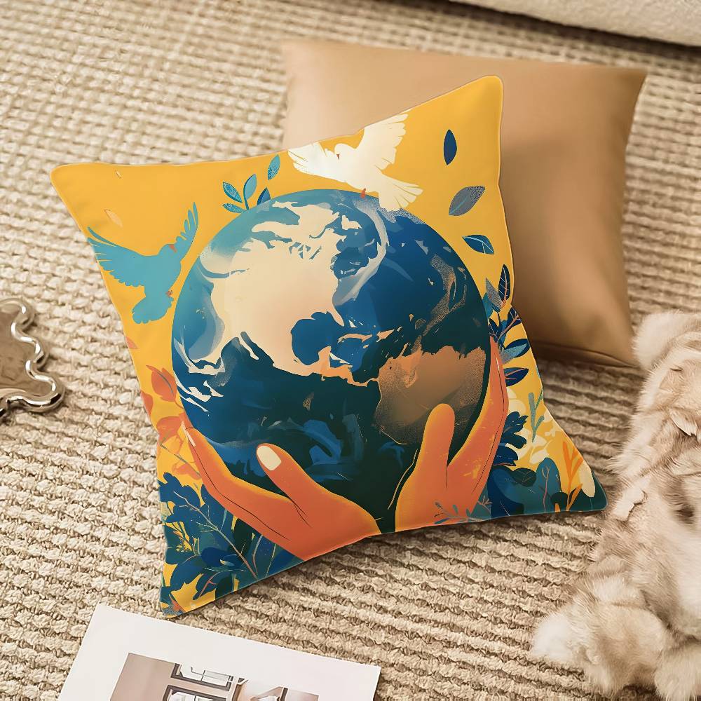 Symbol für Frieden und Hoffnung Kissenbezug Hausstaubmilbenabweisend Unsichtbarer Reißverschluss Sofa Bett