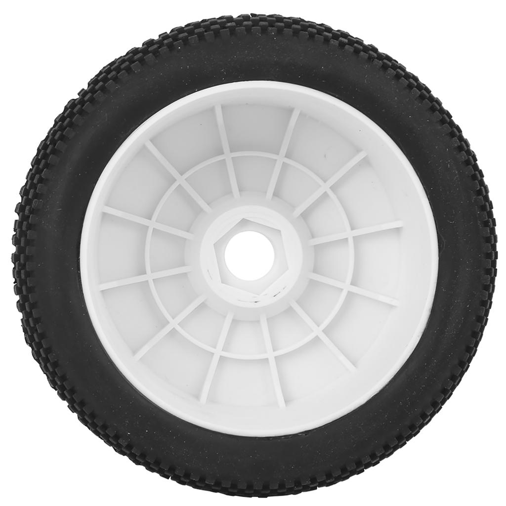2pcs RC Rubber Tires 17mm Hex Wheel Hub for 1/8 Truck Off Road Model Crawler Car(White )
