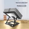 Double Purpose Foldable Laptop Stand Carbon Steel Phone Holder Adjustable Height Desktop Bracket for 8.4-11Inch Computers