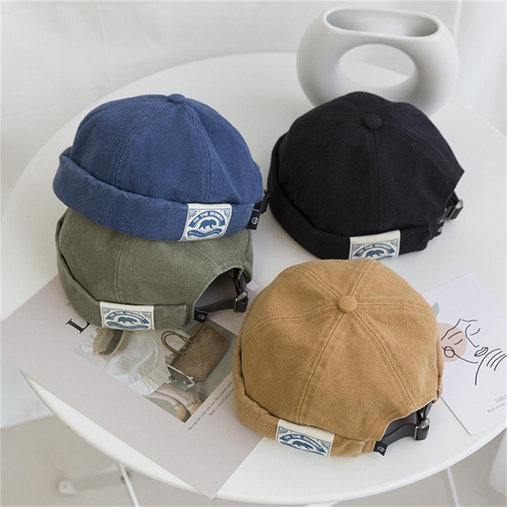 Cotton Brimless Hat Men Women Retro Skullcap Melon Docker Cap Street Hip Hop Without Visor Summer Outdoor Beanie Gorras