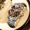 Binbang BINBOND steel belt multi-functional men's watch luminous waterproof quartz watch