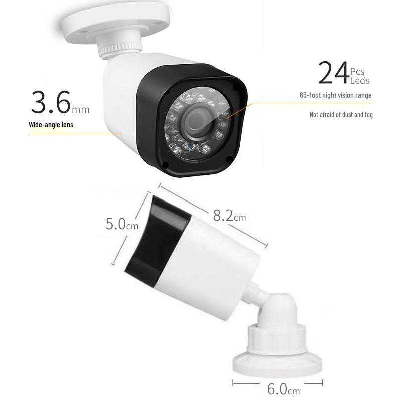 AHD CCTV Surveillance Kit: 4 or 8 Camera Set for Monitoring