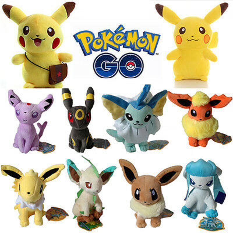 Go Eevee Pikachu Squirtle Plush Stuffed Toy Gifts Figure Version Tv