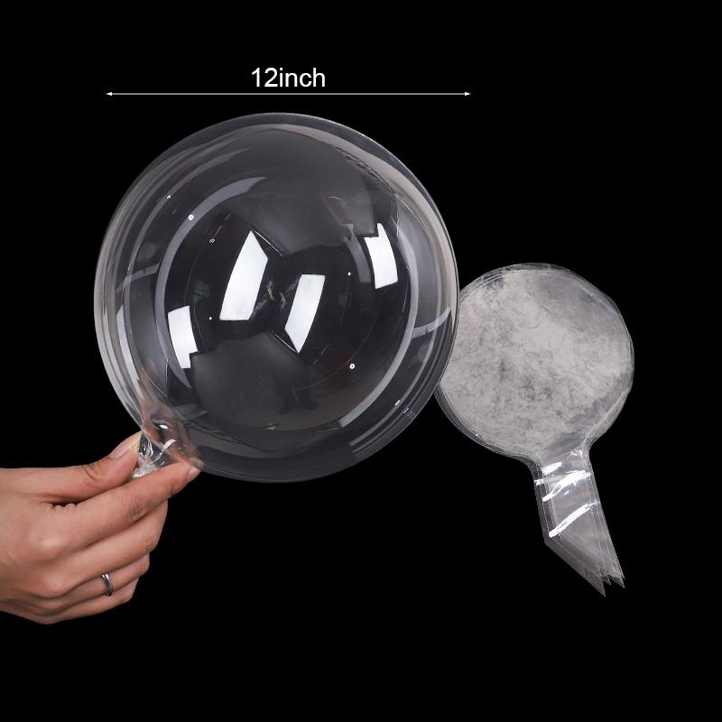 10/12/18/20/24inch Transparent Bobo Balloon 10Pcs Clear Bubble Ball Wedding Birthday Party Decoration Kids Favors Helium Globos