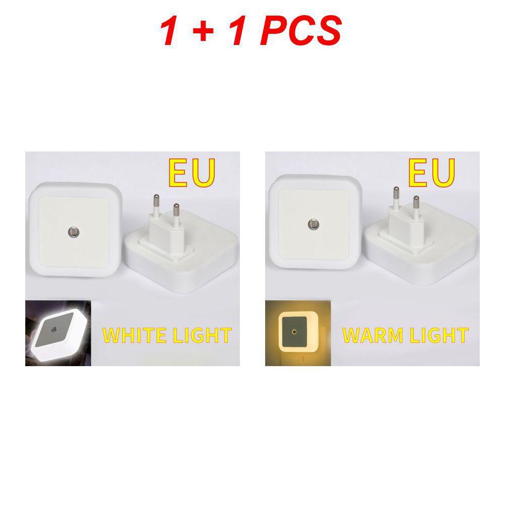 LED Night Light Mini Light Sensor Control 110-240V EU US UK Plug Nightlight Lamp For Children Kids Living Room Bedroom Lighting
