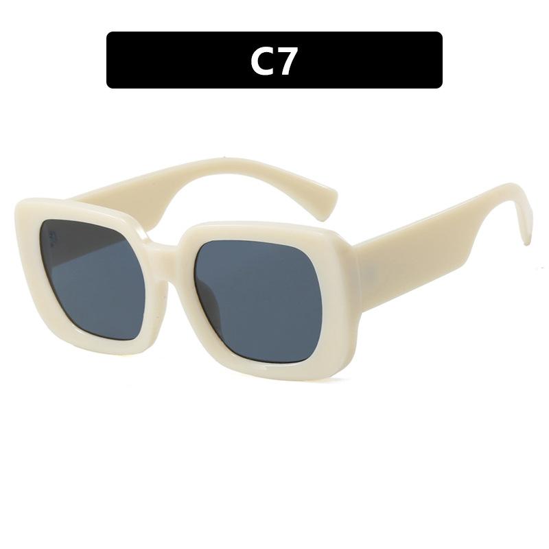 

Luxury Brand Designer Square Sunglasses Women For Men Stylish Popular Classic Vintage Sun Glasses Punk Outdoor Driving Eyewear Quality As The Picture