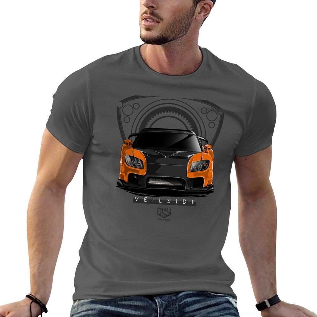Rx7 Veilside Rotary Hans Car Tokyo Drift Tshirt Work Wear Short Sleeve Tshirt