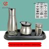 Stainless Steel Condiment Dispenser Set