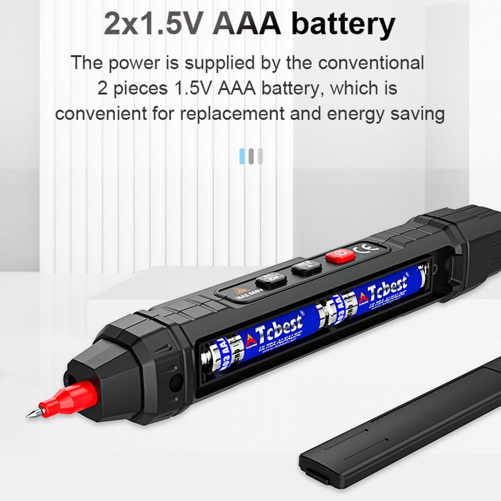 Multimeter Tester Smart Pen Type Voltage Detector DC AC Capacitance Pen Electric Teste Meter Tool Diode Continuity Meter
