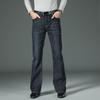 Herren-Schlagjeans, hohe Taille, lockerer Denim, weites Bein