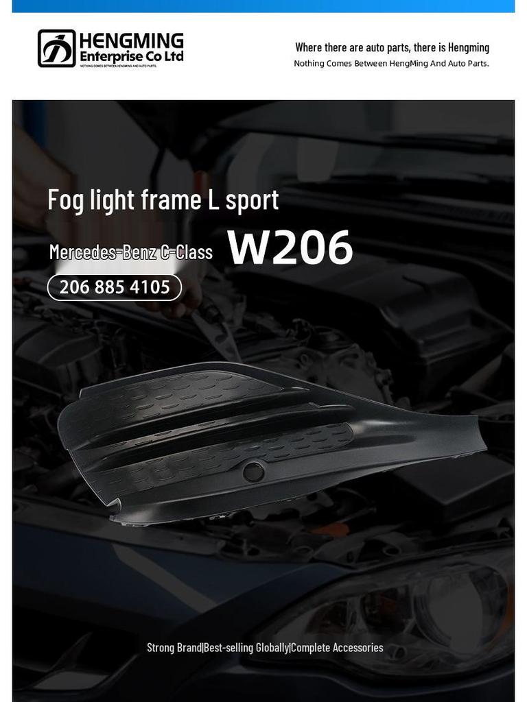 Mercedes-Benz C-Class W206 Fog Light Trim Front Bumper Air Vent Sport Version
