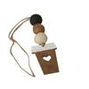 2Pcs Wooden Coffee Shop Signage Vintage DIY Hanging Decor Coffee Cup Doorplate  Gift