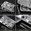 Chu Wanya 304 Stainless Steel Divided Food Tray