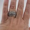 Simple and Retro Ethnic Carved Zircon Men's and Women's Rings