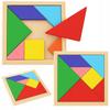 Tangram Mini Gra Logiczna Układanka Kreatywna Klocki Drewniane Puzzle
