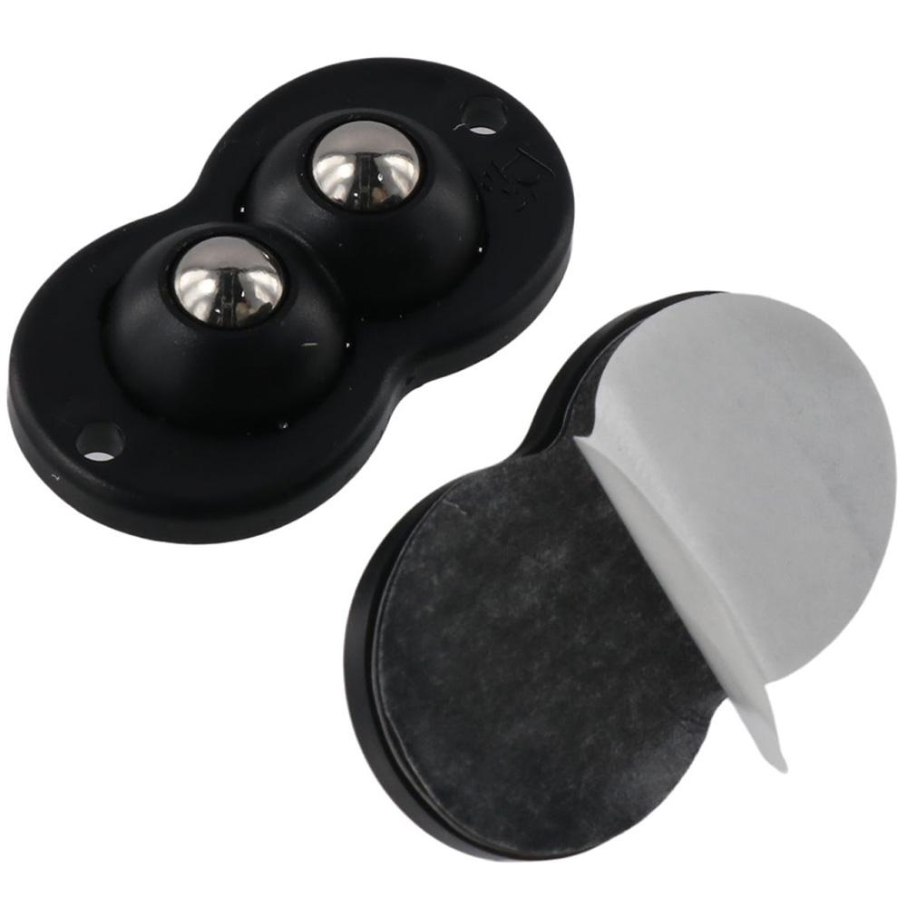 4Pcs Small Double Bead Universal Wheel Stainless Steel Appliance Wheels Mini Roller  Furniture Box