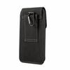 Men's Lightweight Leather Waist Phone Bag - Oxford Nylon, Horizontal/Vertical Style