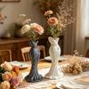 3D Printed Fishtail Dress Vase, Decorative Plastic Flower Vase, Flower Holder Container for Home Office Living Room Table Centerpiece