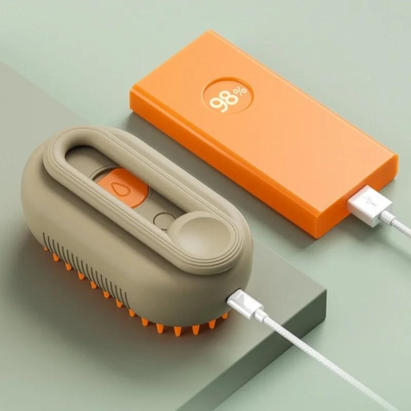 Electric Pet Spray Comb Pet Undercoat Hair Removal Slicker Brush Massage Comb Dog Cat Grooming Tool Cleaning Supplies Acessorios