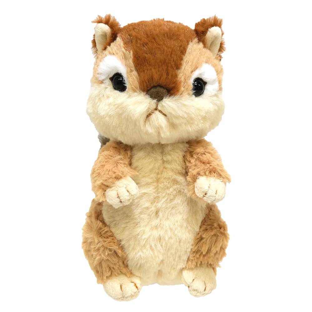 SunLemon Small Chipmunk Plush 8 X 13 X Cute Fluffy's Toy, 14.5 Cm, Animal, P-1553