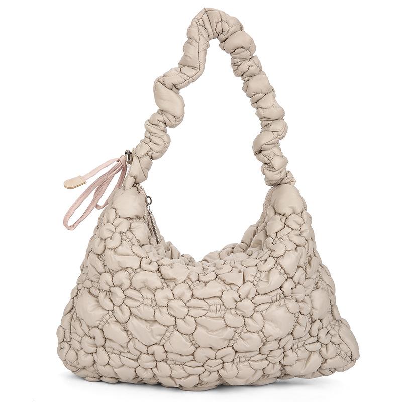 

Нишевый дизайн сумка подмышку женская личность деловая плиссированная сумка-облако большая вместимость портативная сумка-мессенджер