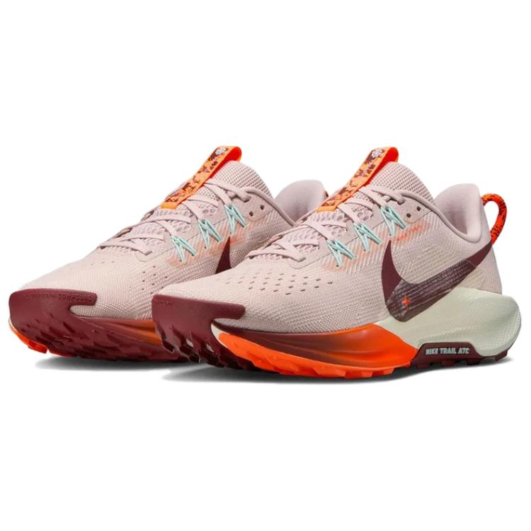 New Nike REACTX PEGASUS TRAIL 5 Abrasion Resistant Low Top Running Shoes Women's Pink Orange White DV3865-602