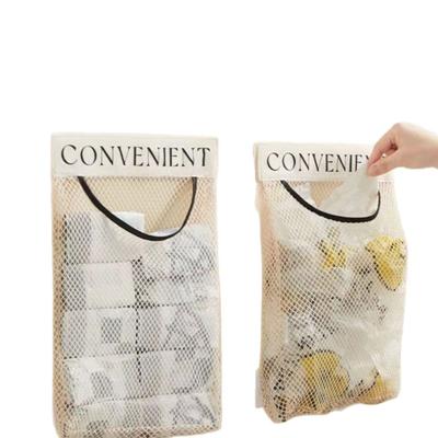 Kitchen Garbage Bag Storage Artifacts Wall,mounted Large,capacity Storage Bag Wall,mounted Storage Bag For Plastic Bags