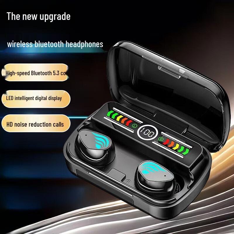 M27 Low Latency Bluetooth Earbuds - HD Call, Long Battery, High Sound Quality, Noise Cancelling, Dual Ear, Fingerprint Touch Control.