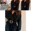 And Black Elegant Canvas Womens Belt Ideal For Dresses And Winter Coats For A Look Chic