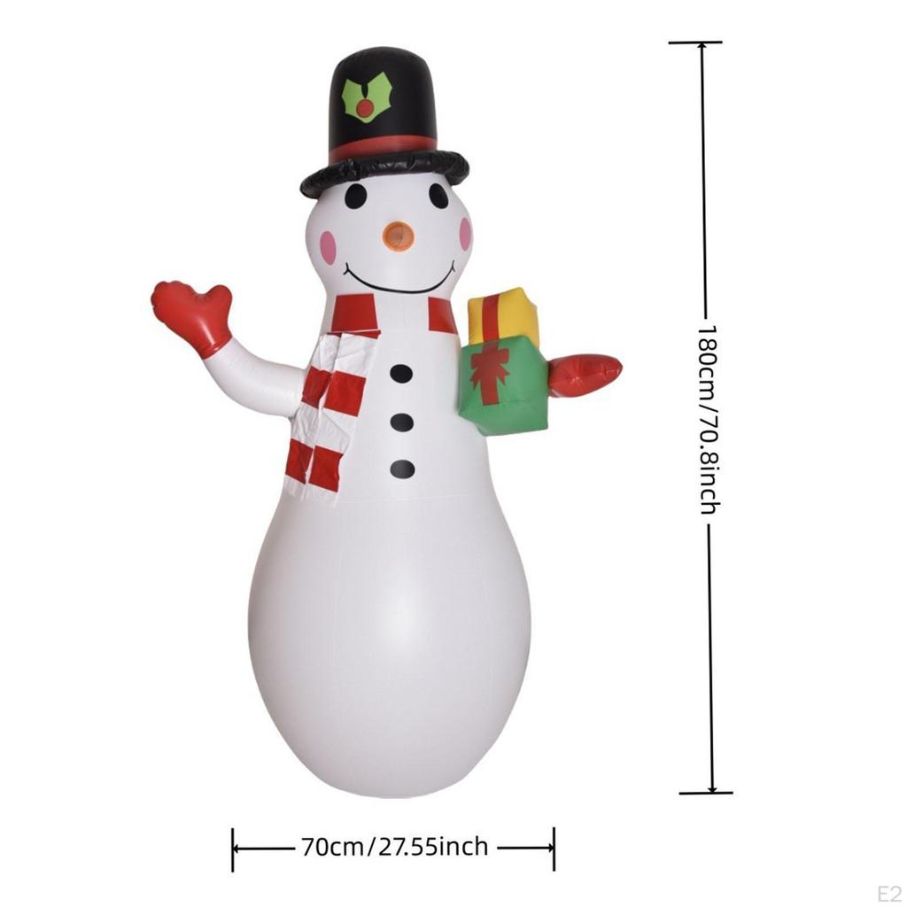 Inflatable Snowman Xmas Decor Festival Cute Doll Props Christmas Model