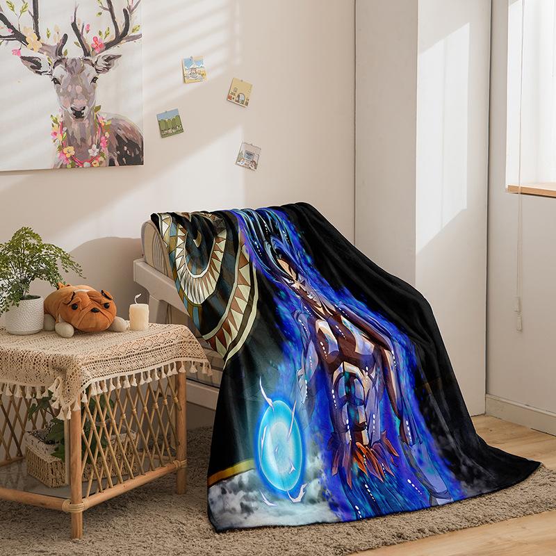 Cartoon Dragon Ball Wukong Series Double-Sided Flannel 3D Digital Printing Blanket Blanket