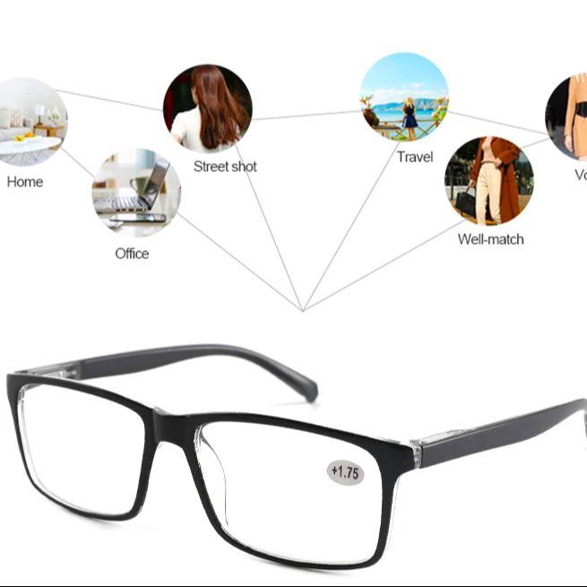 Reading Glasses for Men Women Sports Anti-blue Light Reading Eyewear Black Red Presbyopia Eyeglasses +100 to+400 glasses
