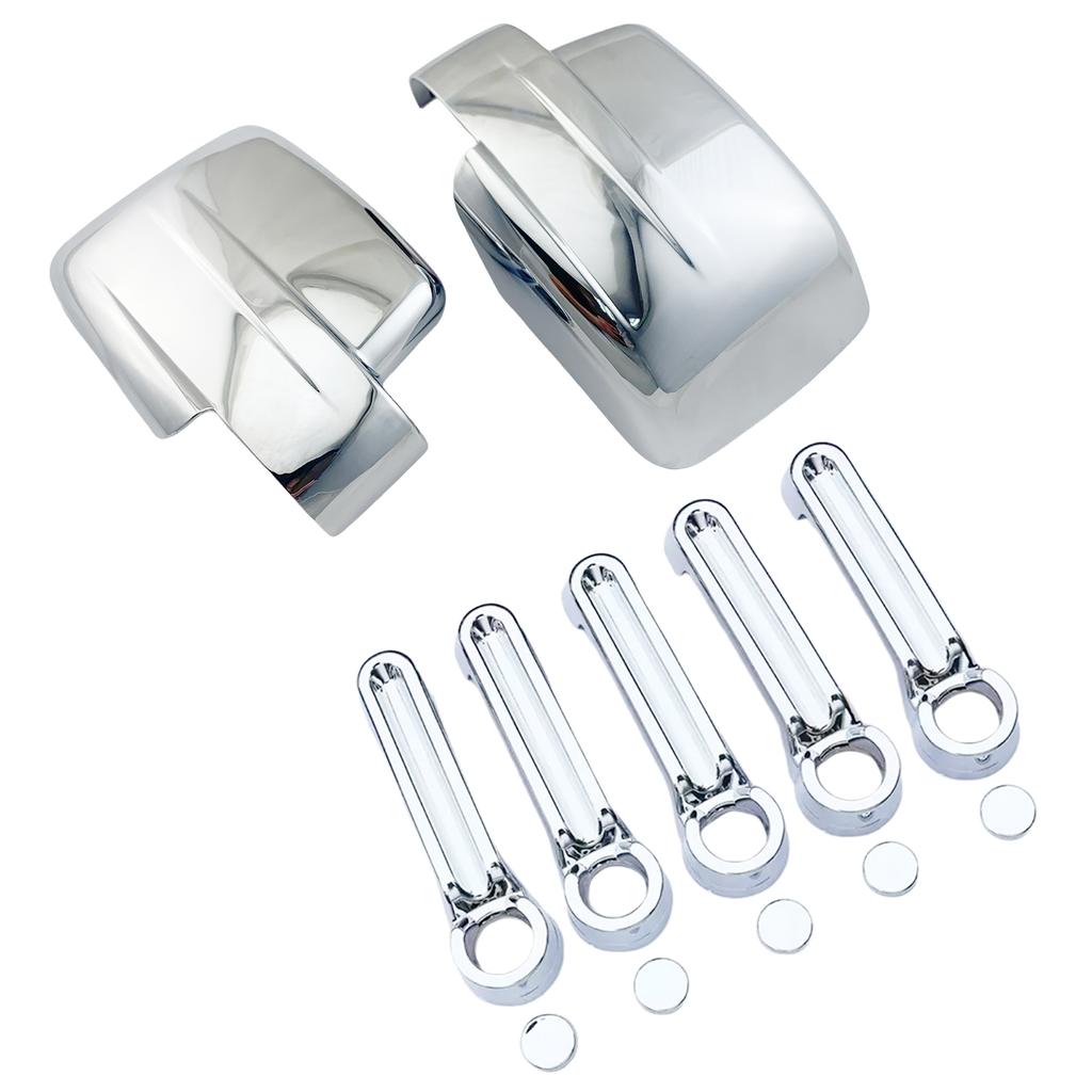 Chrome Car Rearview Accessories Plated Side Mirror Cover Trim For Jeep Liberty 2008-2012 Dodge Nitro 07-11 Sxt Slt Door Handle
