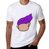 Purple Hair Tshirt Creative Graphic Tee Shirt