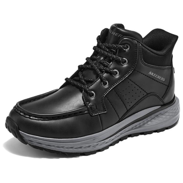 Skechers Vestibilità Comoda Moda Comode Durevoli Scarpe da Escursionismo Uomo Scarpe da Escursionismo Nere 205654-BLK