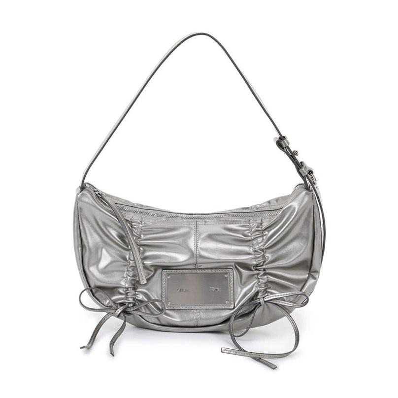 Matin Kim HALF SHIRRING RIBBON ROUND BAG - 6 Colors