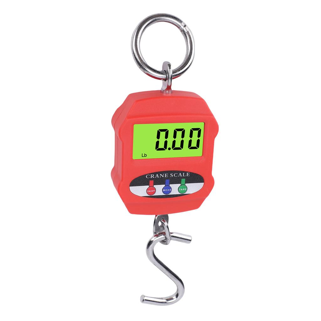 Digital Hanging Scale 300KG 660LB Backlit LCD Screen Handheld Small Crane Scale with Hook for Farm Travel