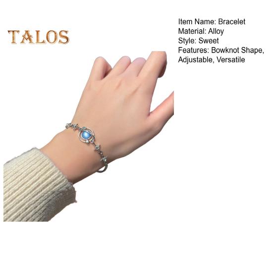 Damen Armband Glänzender Zirkonia Blumenform Armreif Verstellbare Länge Süßes Armband Vielseitiges Modeaccessoire