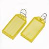 10-50pcs Colorful Plastic Keychain Key Tags Label With Split Ring For Diy Numbered Name Baggage Tag Id Label Name Tags