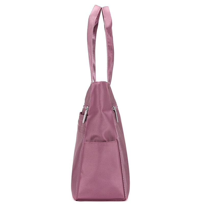 Women's Bag Lightweight Nylon Tote Bag Men Solid Color Shoulder Bag