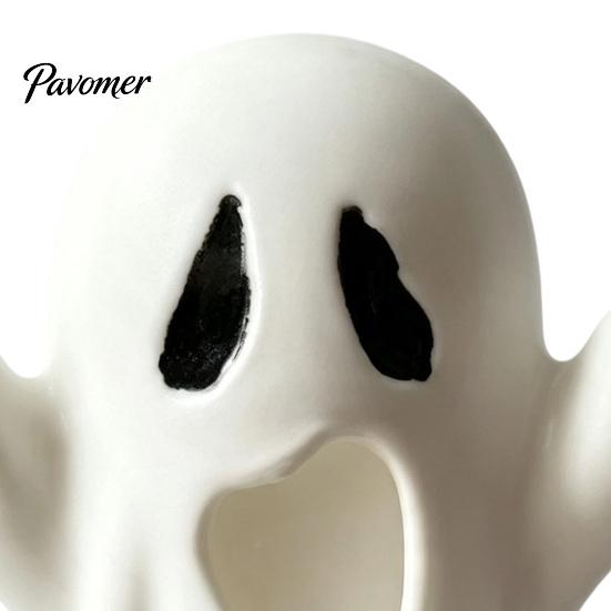 Decorative Halloween Figurines 3D Printed Ghost Figurine, Spooky Small Statue, Festival Atmosphere Ornament Cute Desktop Decoration for Party Tabletop