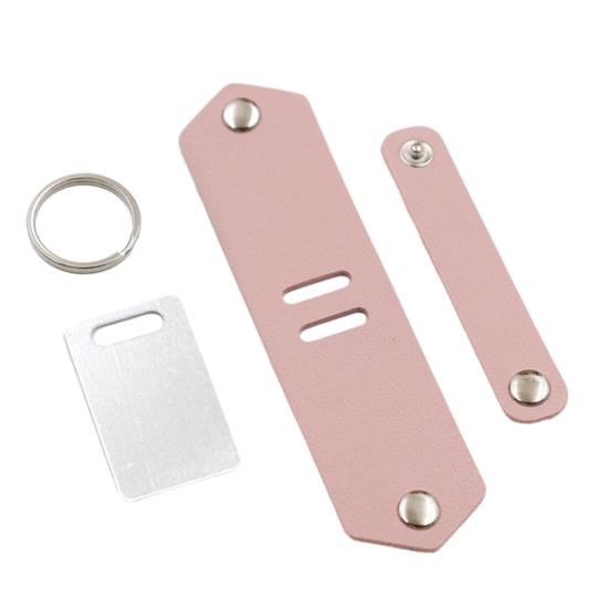 

Брелок из искусственной кожи женский маленький изысканный с надписью в стиле леттеринг ко Дню матери розовый